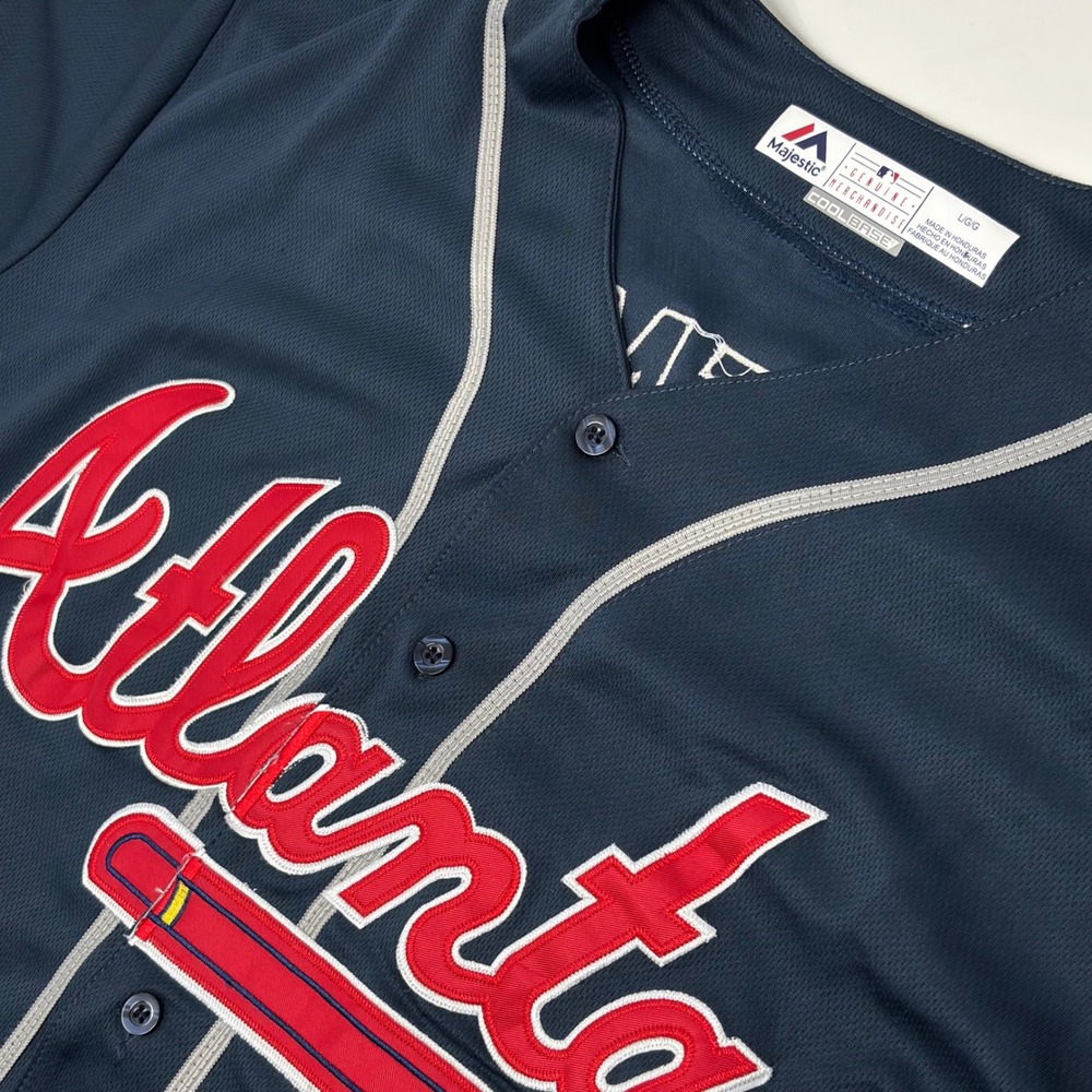 Freddie Freeman #5 Atlanta Braves Majestic Cool Base Jersey Men's Large Blue MLB